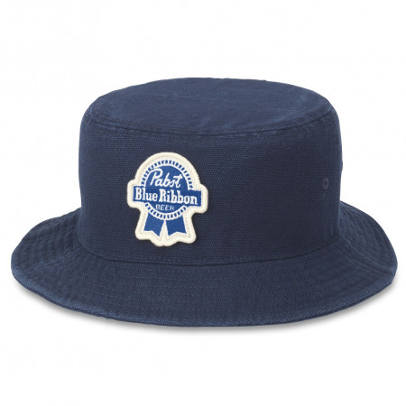 Pabst Blue Ribbon Beer Navy Blue Forrester Bucket Hat